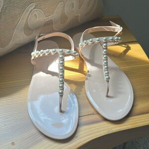 Stuart Weitzman Poudre Jelly Sandals